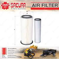 Sakura Air Filter Set for Ford 5000 7810 7810s 7910 8000 8210 8530 3.8L 6.6L