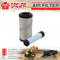 Sakura Air Filter Set for John Deere 1023E 1026R 2500 2653 4100 X748 X750 X758