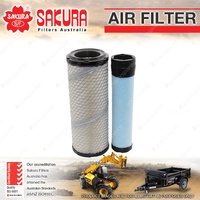 Sakura Air Filter Set for Komatsu PC30MR-2 PC30MR-3 PC30MR-5 PC30MRX-2 PC35MR-3