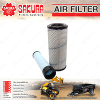 Sakura Air Filter Set for Komatsu PC88MR-8 PC88MR-11 WA70-1 WA70-6 WA70-7 00-On