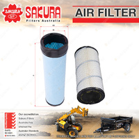 Inner Outer Air Filter for Kubota M SVL 90 95 110 105 5091 5101 8200 8540 9000