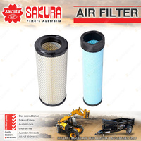 Inner Outer Air Filter for Kubota KX080 L5040 L5740 M6040 M7040 SQ3350 SSV SVL