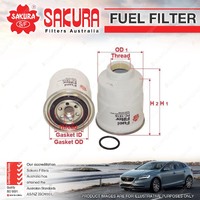 Sakura Spin-On Fuel Filter for Nissan Navara D22 D40 Turbo Diesel 2.5L 2006-On