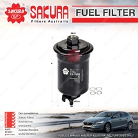 Sakura Fuel Filter for Toyota Paseo EL44R Petrol 4Cyl 1.5L 07/1991-1996