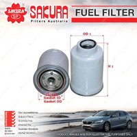 Sakura Fuel Filter for Mitsubishi Asx Outlander ZJ ZK ZL TD 4Cyl 1.8 2.2 2.3