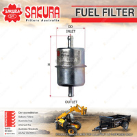 Sakura In-Line Fuel Filter for Kubota BX F G KH KX ZD ZG 1500 1900 2260 2880 Ser