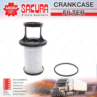Sakura Crankcase Filter for Nissan Navara Vanette S21 2.0L RF I4 8V 2003-2010