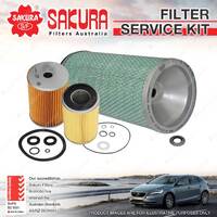 Sakura Oil Air Fuel Filter Service Kit for Isuzu F J S Series ECR Tsd Twd Fvr