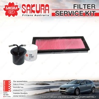 Sakura Oil Air Fuel Filter Service Kit for Subaru Impreza GDE GGE Forester SG9