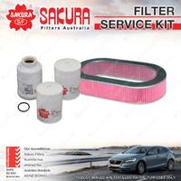 Sakura Oil Air Fuel Filter Service Kit for Ford Maverick DA TD42 4.2L 6cyl