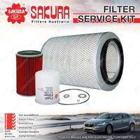 Sakura Oil Air Fuel Filter Service Kit for Hino Fc142 Fc144 Fc146 1987-1995