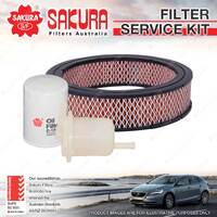 Sakura Oil Air Fuel Filter Service Kit for Nissan 180B 240C 260C Skyline Stanza