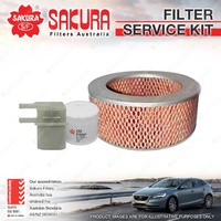 Sakura Oil Air Fuel Filter Service Kit for Mitsubishi Triton ME MG MH MF MJ