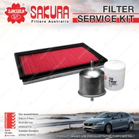 Sakura Oil Air Fuel Filter Service Kit for Nissan Stagea C34 10/1996-08/1998