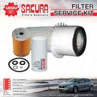 Sakura Oil Air Fuel Filter Service Kit for Isuzu Fvm1400 Fvm900 Fvz1400 FVM13