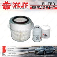 Sakura Oil Air Fuel Filter Service Kit for Mitsubishi Triton ME MF MG MH MJ MG