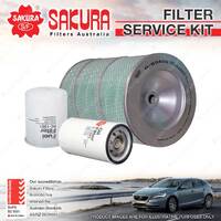 Sakura Oil Air Fuel Filter Service Kit for Hino Ff192 Ff193 Ff197 Fg193 Fg197