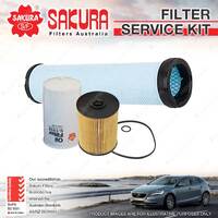 Sakura Oil Air Fuel Filter Service Kit for Hino 500 Series 2427 2627 2628 1727