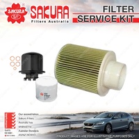 Sakura Oil Air Fuel Filter Service Kit for Honda Prelude BA 1987-1991
