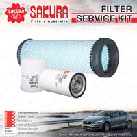 Sakura Oil Air Fuel Filter Service Kit for Hino Ranger Pro 6 FD1 173kW 2003-2008