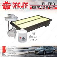 Sakura Oil Air Fuel Filter Service Kit for Honda Civic FD K20Z2 02/2006-12/2011