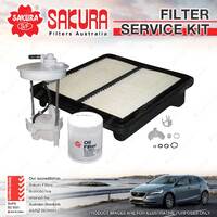 Sakura Oil Air Fuel Filter Service Kit for Honda Civic FD LDA2 02/2006-12/2011