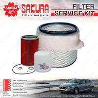 Sakura Oil Air Fuel Filter Service Kit for Isuzu Elf250 TLD 1972-1978