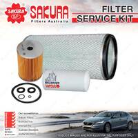 Sakura Oil Air Fuel Filter Service Kit for Isuzu Fvd950 FVD13 08/2000-On