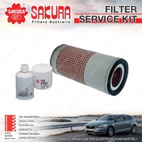 Sakura Oil Air Fuel Filter Service Kit for Landrover Discovery Series 1 92-1997