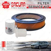 Sakura Oil Air Fuel Filter Service Kit for Toyota Corona XT130 10/1979-06/1980