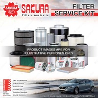 Sakura Oil Air Fuel Filter Service Kit for Eunos 800 TA 2.5L V6 Petrol KL 94-96
