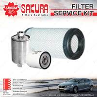 Sakura Oil Air Fuel Filter Service Kit for Holden Suburban 1500 5.7L V8 98-01