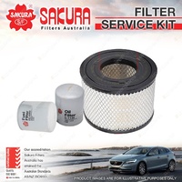 Sakura Oil Air Fuel Filter Service Kit for Holden Rodeo RA 3.0L TD 03/03-01/07