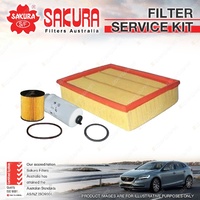 Sakura Oil Air Fuel Filter Service Kit for Ford Transit VM 2.4L TD Euro 4 RWD