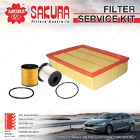 Sakura Oil Air Fuel Filter Service Kit for Ford Transit VO 2.2L TD RWD 09/14-on