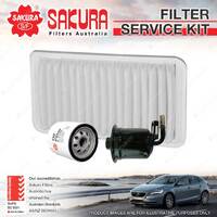 Sakura Oil Air Fuel Filter Service Kit for Lexus ES300 MCV30R 3.0L V6 01-08