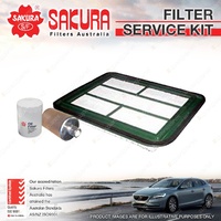 Sakura Oil Air Fuel Filter Service Kit for Ford Falcon BA I BAII 4.0L LPG 02-05