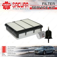 Sakura Oil Air Fuel Filter Service Kit for Mitsubishi Triton ML MN 2.4L 07-14