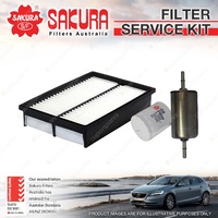 Sakura Oil Air Fuel Filter Service Kit for Mazda 3 BL 2.5L Petrol 04/09-01/14