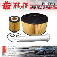 Sakura Oil Air Fuel Filter Service Kit for BMW 316Ti 318i 318Ti E46 1.8 2.0 4Cyl
