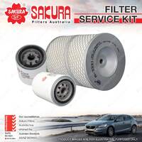 Oil Air Fuel Filter Service Kit for Toyota Hilux LN30 LN46 LN55 Toyoace LY30 31