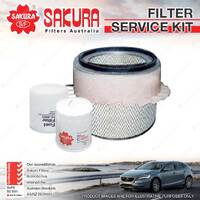 Sakura Oil Air Fuel Filter Service Kit for Holden Shuttle WFR11 1.8L 2.0L Petrol