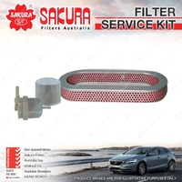Sakura Oil Air Fuel Filter Service Kit for Subaru Brumby A69 AT5 AU5 1.8L 80-94