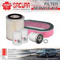 Sakura Oil Air Fuel Full Filter Service Kit for Ford Maverick D 4.2L Diesel 6Cyl