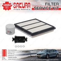 Sakura Oil Air Fuel Filter Service Kit for Mitsubishi Pajero NH 3.0L V6 91-93