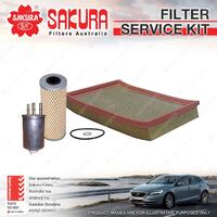 Sakura Oil Air Fuel Filter Service Kit for Ssangyong Rexton RX270 Y220 2.7L XDi