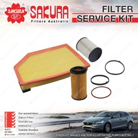 Oil Air Fuel Filter Service Kit for Volvo S60 S80 V60 XC60 XC70 2.0 2.4L TD 5Cyl
