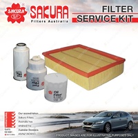 Sakura Oil Air Fuel Filter Service Kit for Nissan Pathfinder R51 2.5L 2005-2010