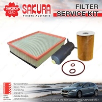 Sakura Oil Air Fuel Filter Service Kit for Volkswagen Amarok 2H 2.0L TDi 11-on