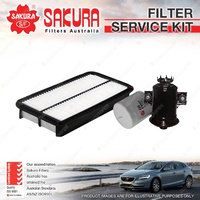 Sakura Oil Air Fuel Filter Service Kit for Toyota Celica ST162 2.0L 10/85-1989